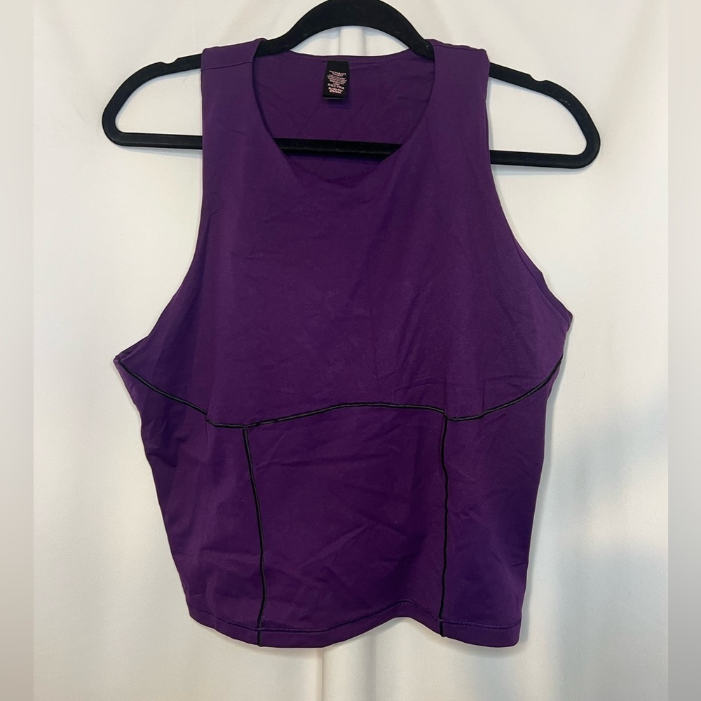 Women’s Victorias Secret Active Cropped Purple Sleeveless Top